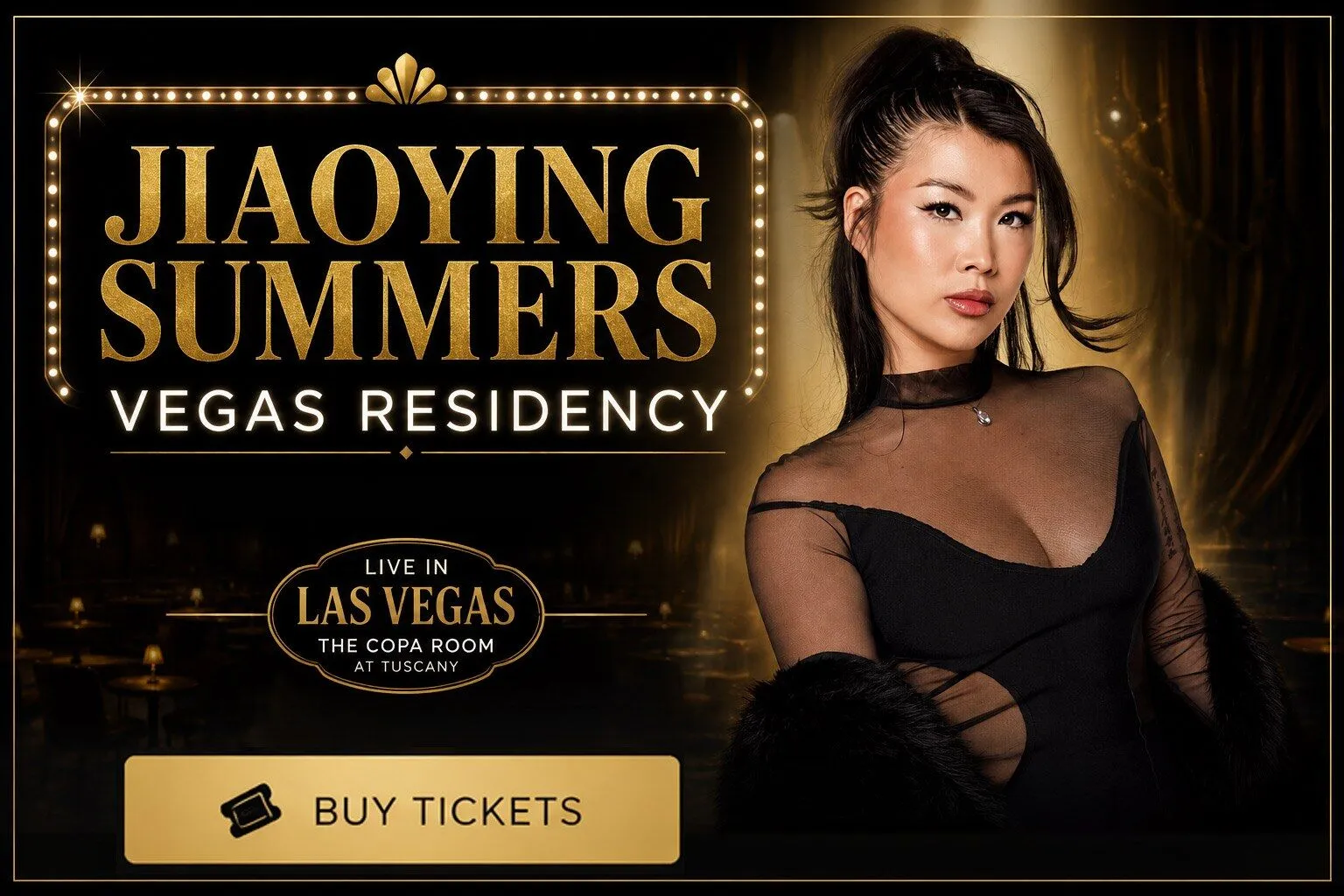 Jiaoying Summers at The Copa Room at Tuscany Suites in Las Vegas, NV